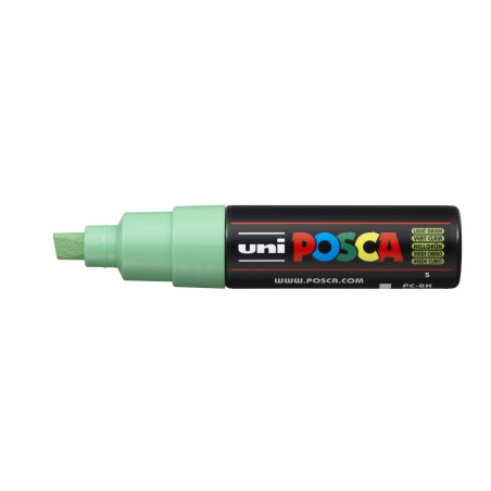 MARCADOR UNI-BALL POSCA PC-8K BISEL GRUESO 8MM VERDE CLARO (5)