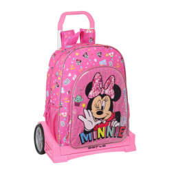 MOCHILA 180+CARRO EVOLUTION MINNIE MOUSE "LUCKY" 612212860 42*33 SAFTA22