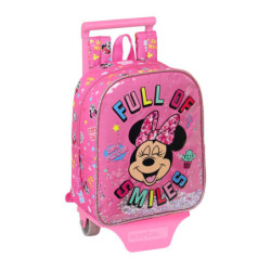 MOCHILA 232+CARRO 805 MINNIE MOUSE "LUCKY" 612212280 28*22 SAFTA22