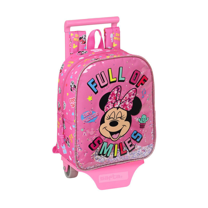 MOCHILA 232+CARRO 805 MINNIE MOUSE "LUCKY" 612212280 28*22 SAFTA22