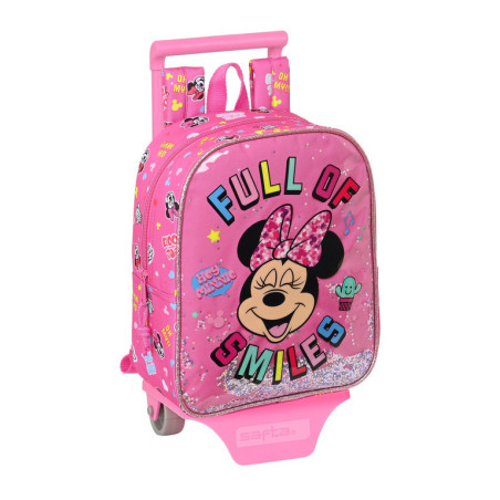 MOCHILA 232+CARRO 805 MINNIE MOUSE "LUCKY" 612212280 28*22 SAFTA22