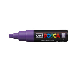 MARCADOR UNI-BALL POSCA PC-8K BISEL GRUESO 8MM VIOLETA (12)