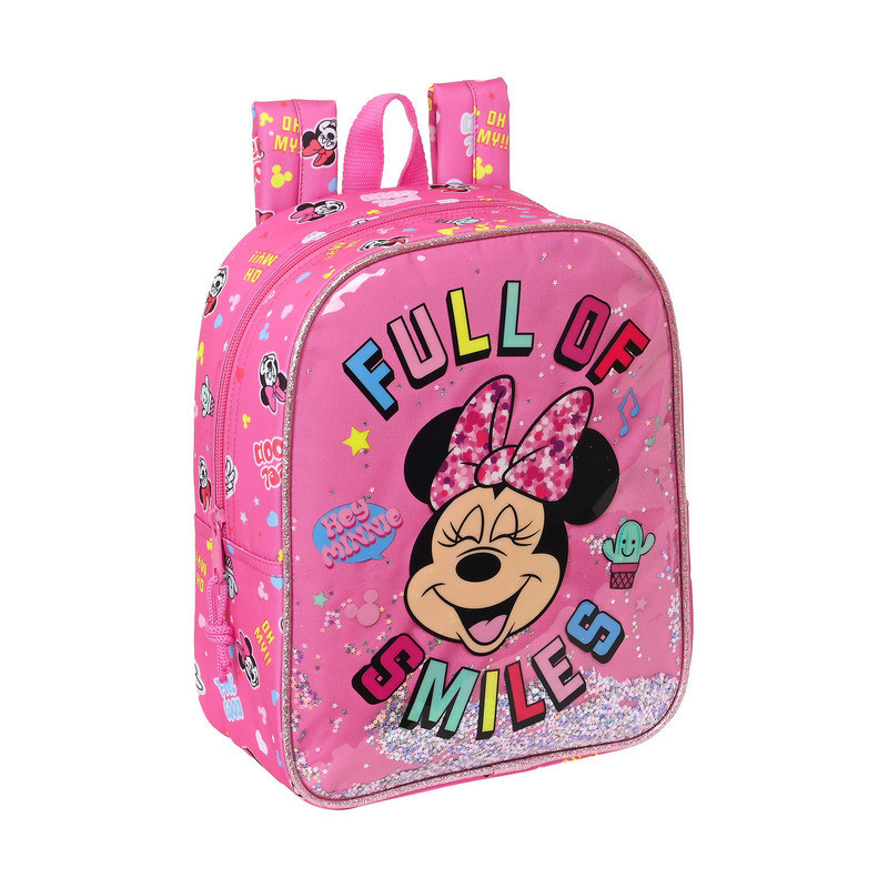 MOCHILA GUARDERIA ADAPTABLE MINNIE MOUSE "LUCKY" 612212232 27*22 SAFTA22