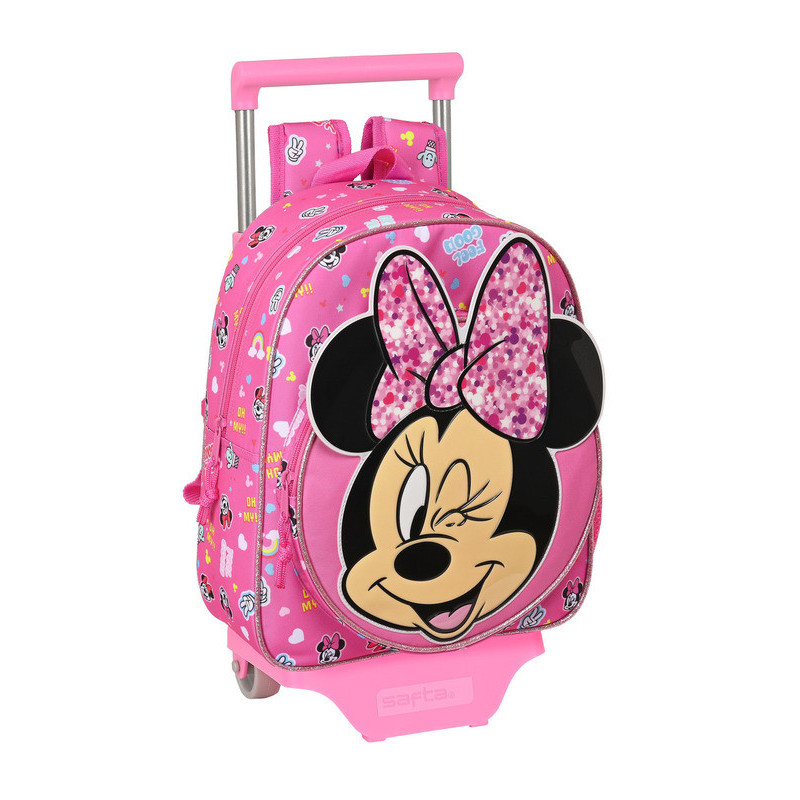 MOCHILA 609+CARRO 705 MINNIE MOUSE "LUCKY" 612212020 34*28 SAFTA22
