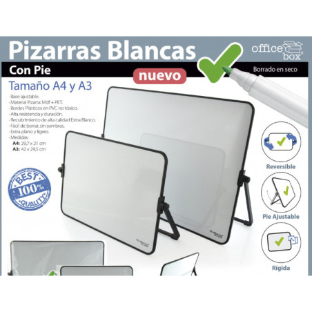 PIZARRA ATRIL MAGNETICA A-4 DOBLE CARA OFFICE BOX 26468