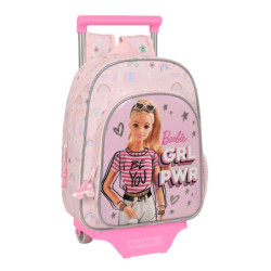 MOCHILA 185+CARRO 705 BARBIE "SWEET" 612210020 34*26 SAFTA22