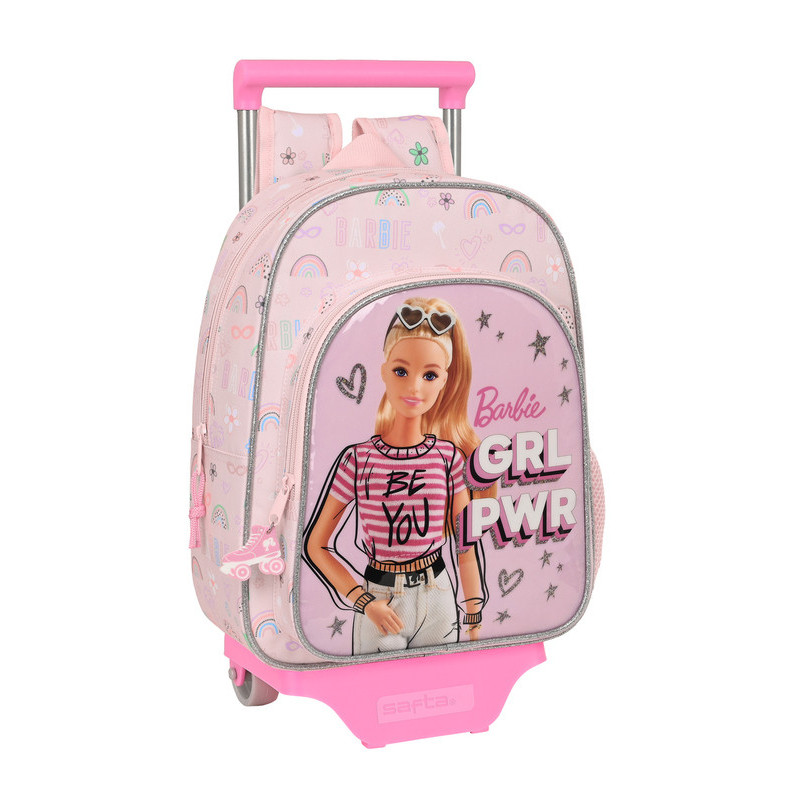 MOCHILA 185+CARRO 705 BARBIE "SWEET" 612210020 34*26 SAFTA22