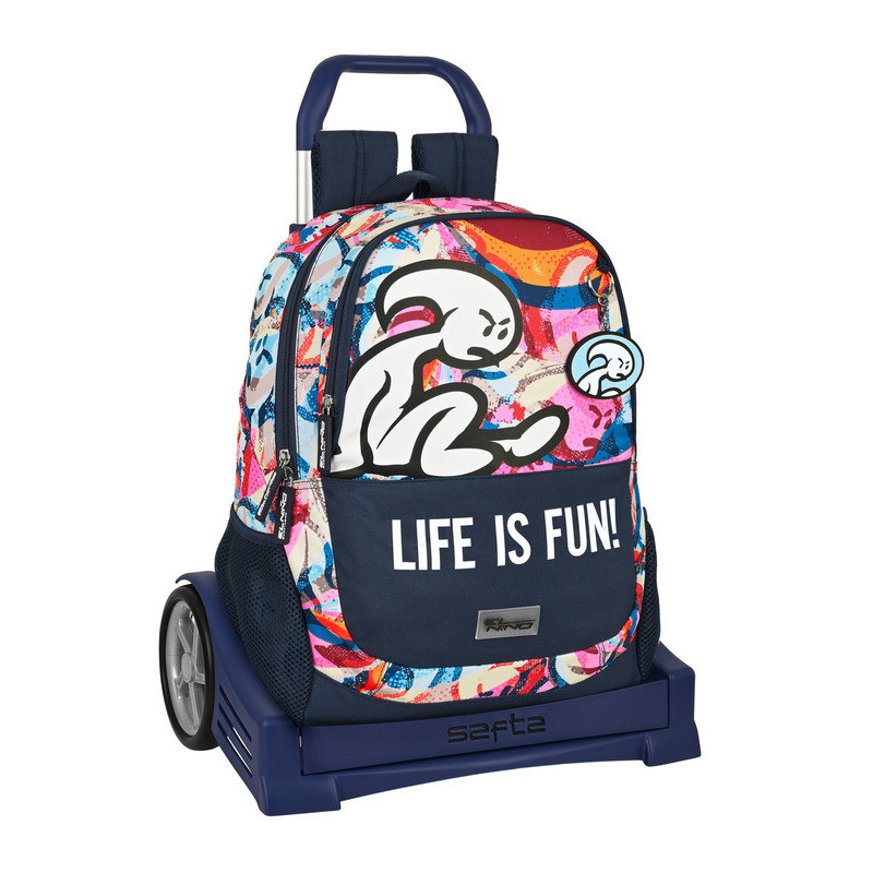 MOCHILA 665+CARRO EVOLUTION EL NIÑO "LIFE IS FUN" 612207860 44*32 SAFTA22