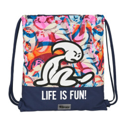 SACO PLANO EL NIÑO "LIFE IS FUN" 612207196 40*35 SAFTA22
