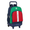 MOCHILA GDE C/RUEDAS COMPACT EXTRAIBLE BENETTON "UNITED" 612206918 45*33 SAFTA22