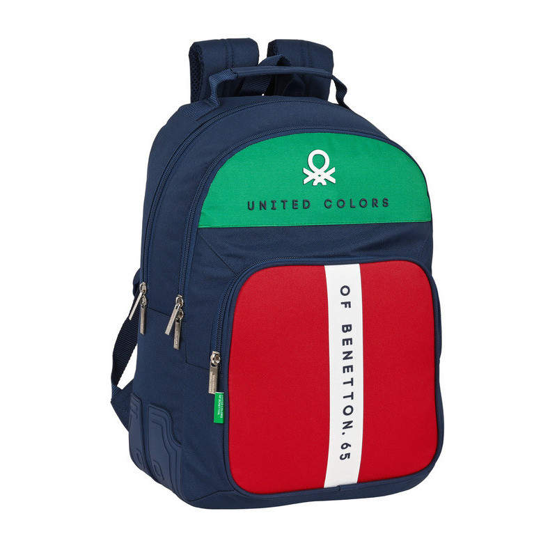 MOCHILA DOBLE ADAPTABLE BENETTON "UNITED" 612206773 42*32 SAFTA22