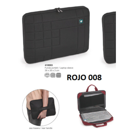 FUNDA PORTÁTIL 13,3'' ROJO BULK 410003 8 GABOL18 BUSINESS WINTER