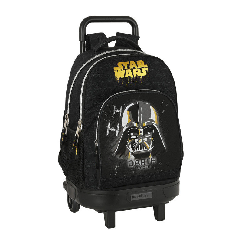 MOCHILA GDE C/RUEDAS COMPACT EXTRAIBLE STAR WARS "FIGHTER" 612201918 45*33 SAFTA22