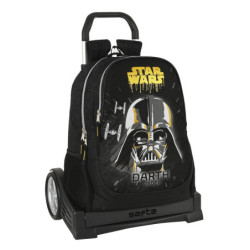 MOCHILA 665+CARRO EVOLUTION STAR WARS "FIGHTER" 612201860 44*32 SAFTA22