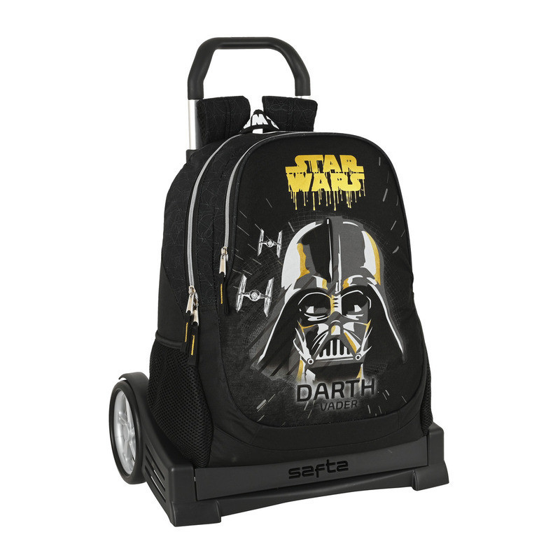 MOCHILA 665+CARRO EVOLUTION STAR WARS "FIGHTER" 612201860 44*32 SAFTA22