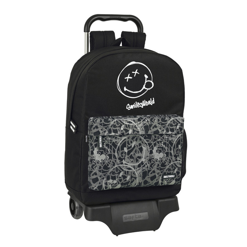 MOCHILA 754+CARRO 905 SMILEY WORLD "URBAN FLOW" 612192313 43*32 SAFTA22