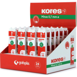 MINA 0,7 KORES ECO TUBO 12 MINAS CAJA24U 30218700 GRAFOPLAS