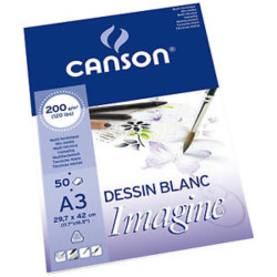 BLOC DIBUJO CANSON IMAGINE FINO A-3 29,7*42 200G ENCOLADO 50H C200006007