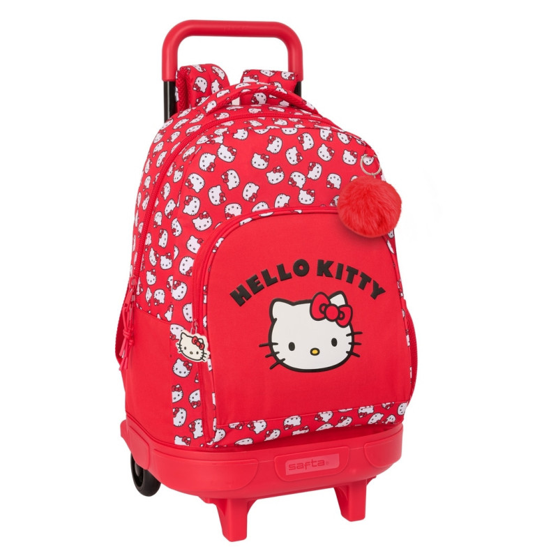 MOCHILA GDE. C/RUEDAS COMPACT EXTRAIBLE HELLO KITTY "ICONIC" SAFTA25 ENERO 612516918