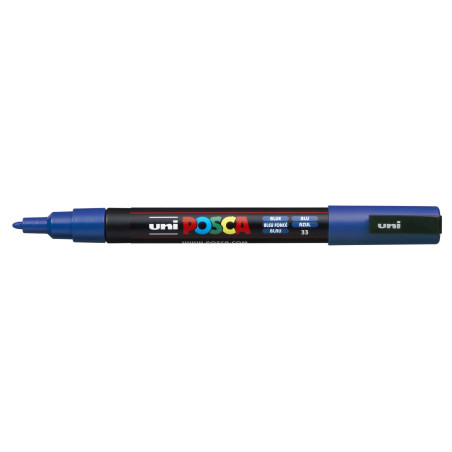 MARCADOR UNI-BALL POSCA PC-3M PUNTA REDONDA 0,9-1,3MM AZUL (33)