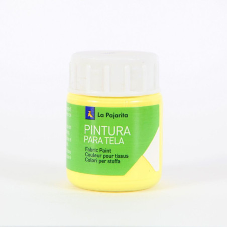 PAJARITA TELA T-05 AMARILLO CLARO LA PAJARITA 113671 25 ML PTE 6U