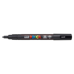 MARCADOR UNI-BALL POSCA PC-3M PUNTA REDONDA 0,9-1,3MM NEGRO (24) 263673000