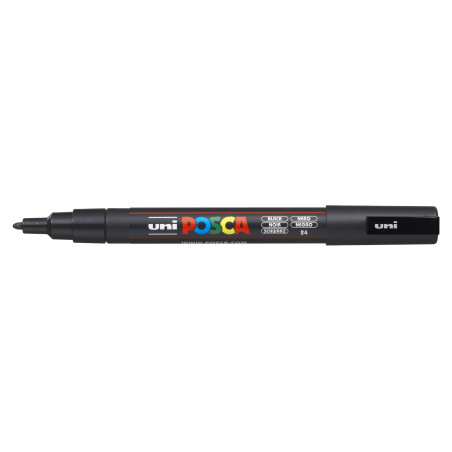 MARCADOR UNI-BALL POSCA PC-3M PUNTA REDONDA 0,9-1,3MM NEGRO (24) 263673000