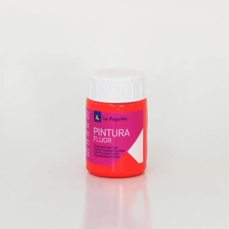 PAJARITA FLUORESCENTE F-03 ROJO AMAPOLA LA PAJARITA 117022 35 ML UNIDAD (6)