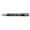 MARCADOR UNI-BALL POSCA PC-3M PUNTA REDONDA 0,9-1,3MM PLATA (26)