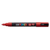 MARCADOR UNI-BALL POSCA PC-3M PUNTA REDONDA 0,9-1,3MM ROJO (15)