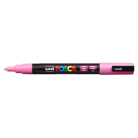 MARCADOR UNI-BALL POSCA PC-3M PUNTA REDONDA 0,9-1,3MM ROSA (13)