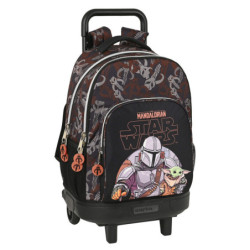MOCHILA GDE C/RUEDAS COMPACT EXTRAIBLE THE MANDALORIAN "THE GUILD" 612141918 45*33 SAFTA22