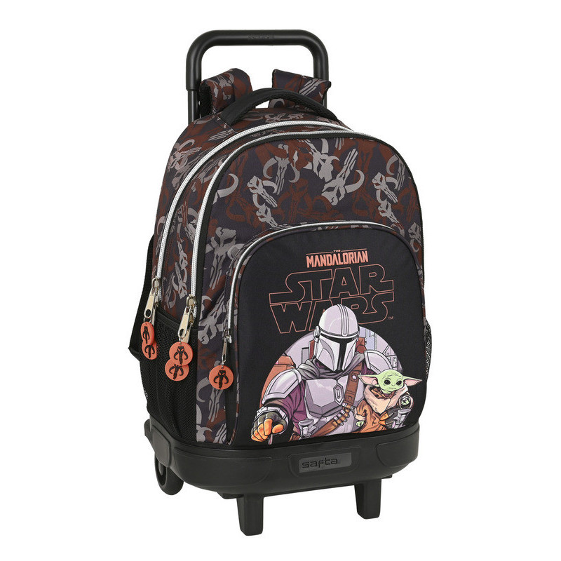 MOCHILA GDE C/RUEDAS COMPACT EXTRAIBLE THE MANDALORIAN "THE GUILD" 612141918 45*33 SAFTA22