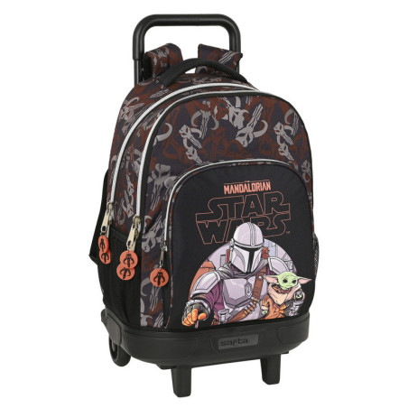MOCHILA GDE C/RUEDAS COMPACT EXTRAIBLE THE MANDALORIAN "THE GUILD" 612141918 45*33 SAFTA22