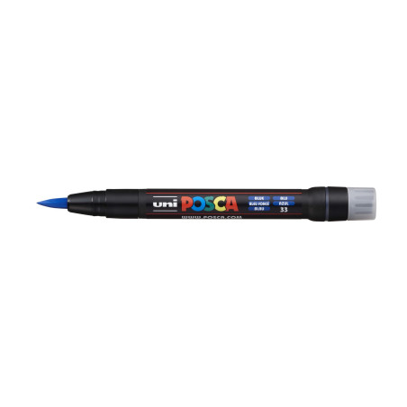 MARCADOR UNI-BALL POSCA PCF-350 PUNTA PINCEL AZUL (33)