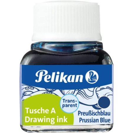TINTA CHINA PELIKAN 523 FRASCO AZUL PRUSIA Nº10