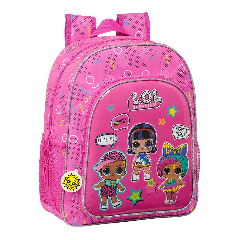 MOCHILA JUNIOR ADAPT.CARRO LOL SURPRISE! "ART CLUB" 612120640 38*32 SAFTA22