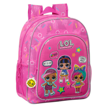 MOCHILA JUNIOR ADAPT.CARRO LOL SURPRISE! "ART CLUB" 612120640 38*32 SAFTA22