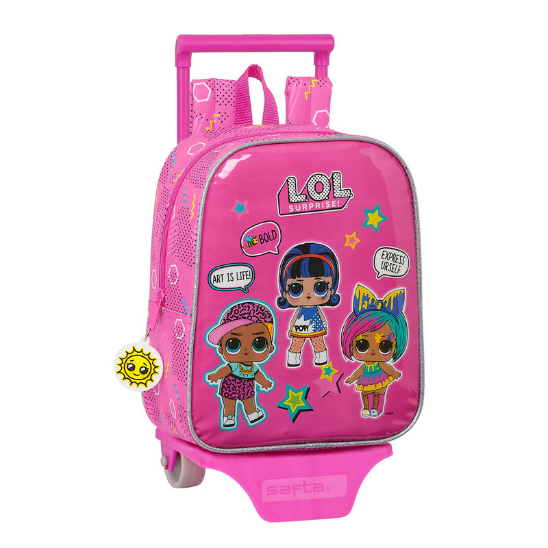 MOCHILA 232+CARRO 805 LOL SURPRISE! "ART CLUB" 612120280 28*22 SAFTA22