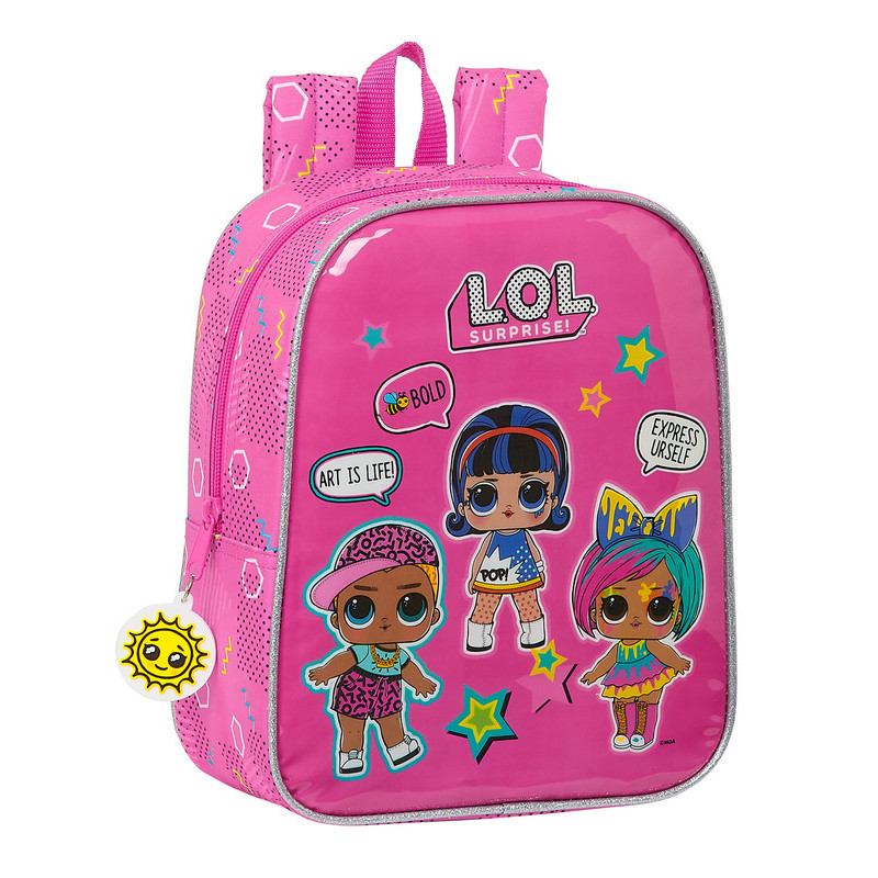 MOCHILA GUARDERIA ADAPT.CARRO LOL SURPRISE! "ART CLUB" 612120232 27*22 SAFTA22