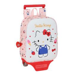 MOCHILA 232+CARRO 805 HELLO KITTY "HAPPINESS GIRL" 612116280 28*22 SAFTA22