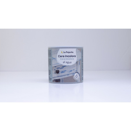 CERA AL AGUA INCOLORA (WATER-BASED COLOURLESS WAX) LA PAJARITA 130948 250 ML UNIDAD