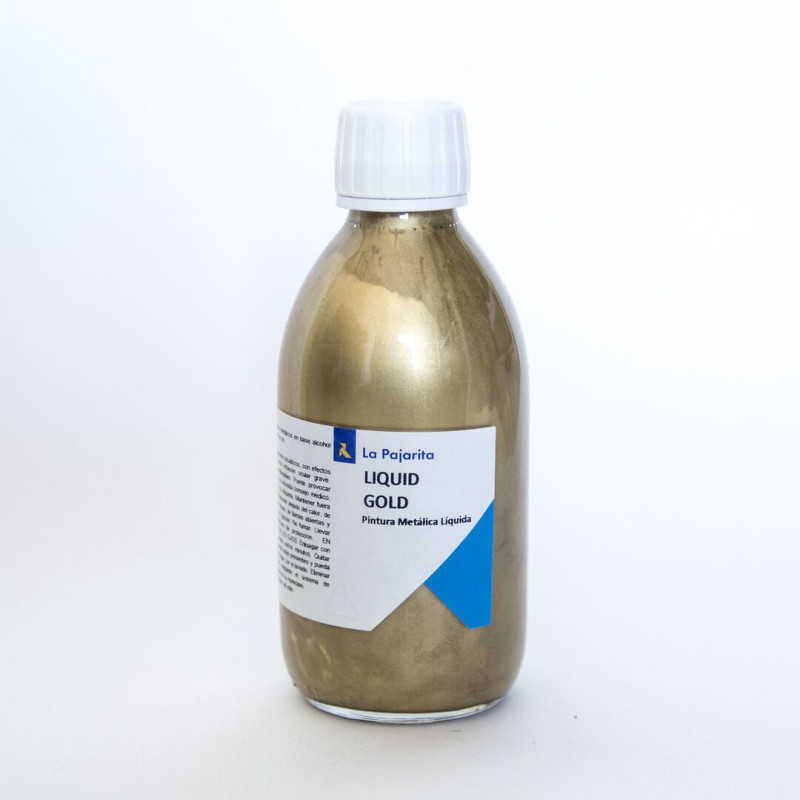 PAJARITA METALICA LIQUIDA O-01 ORO RICO LA PAJARITA 155524 250 ML PTE 4U