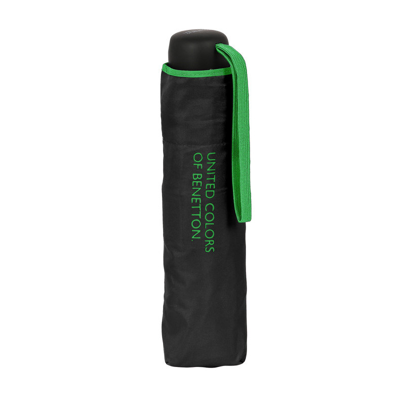 PARAGUAS PLEGABLE MANUAL 54 CM UCB BENETTON BLACK SAFTA23 ENERO 56201