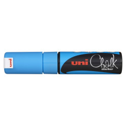 MARCADOR UNI-BALL CHALK TIZA LIQUIDA BISEL PWE-8K AZUL CLARO