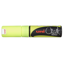 MARCADOR UNI-BALL CHALK TIZA LIQUIDA BISEL PWE-8K AMARILLO FLUOR