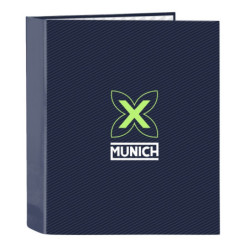CARPETA F. 4 ANILLAS 35MM LOMO ANCHO MUNICH "BLUE INDIGO" SAFTA26 542512657 33X27 UNIDAD