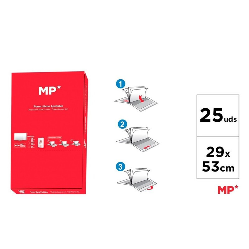 FORRO LIBRO Nº 29 MADRID PAPEL PVC 130 MICRAS CAJA 25U PF035