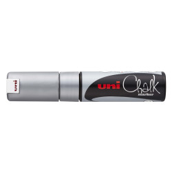 MARCADOR UNI-BALL CHALK TIZA LIQUIDA BISEL PWE-8K PLATA