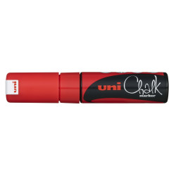 MARCADOR UNI-BALL CHALK TIZA LIQUIDA BISEL PWE-8K ROJO